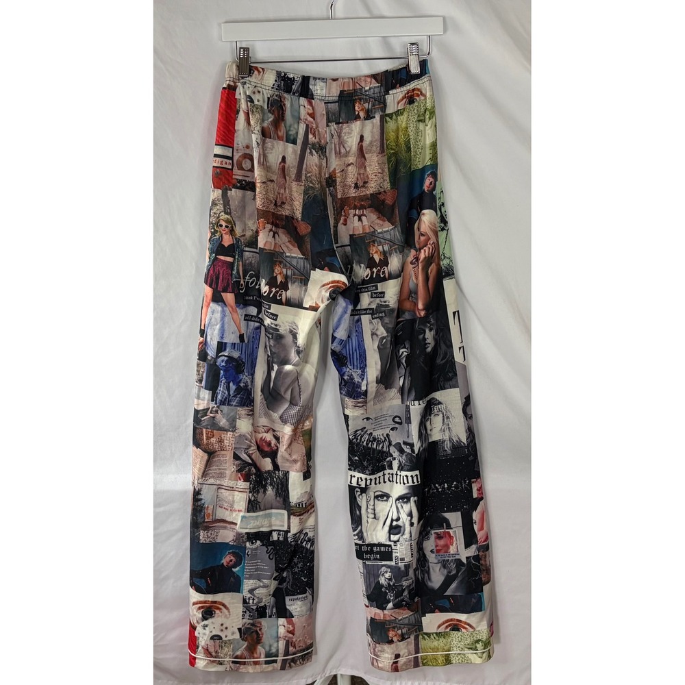 Taylor Swift Eras Tour Inspired Pants Womens Small Album Collage Lounge Printed - Picture 9 of 9
